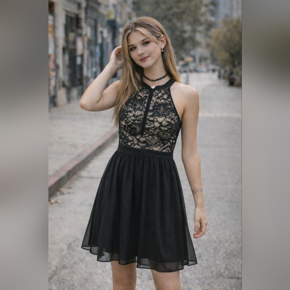 Vintage Y2K‎ Morgan & Co Whimsigoth Lace Midi Dress